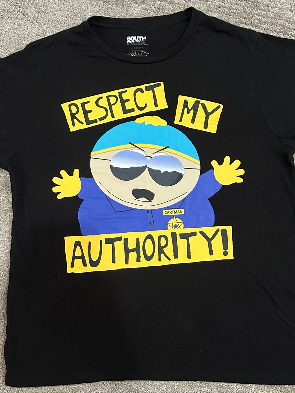 Black 'Respect My Authority' Graphic Tee - South Park
